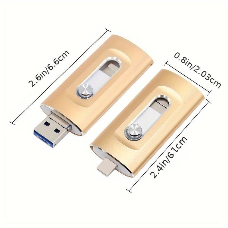 ⚡3-in-1-Flash-Laufwerk⚡ Tragbarer Hochgeschwindigkeits-USB-3.0-Speicher