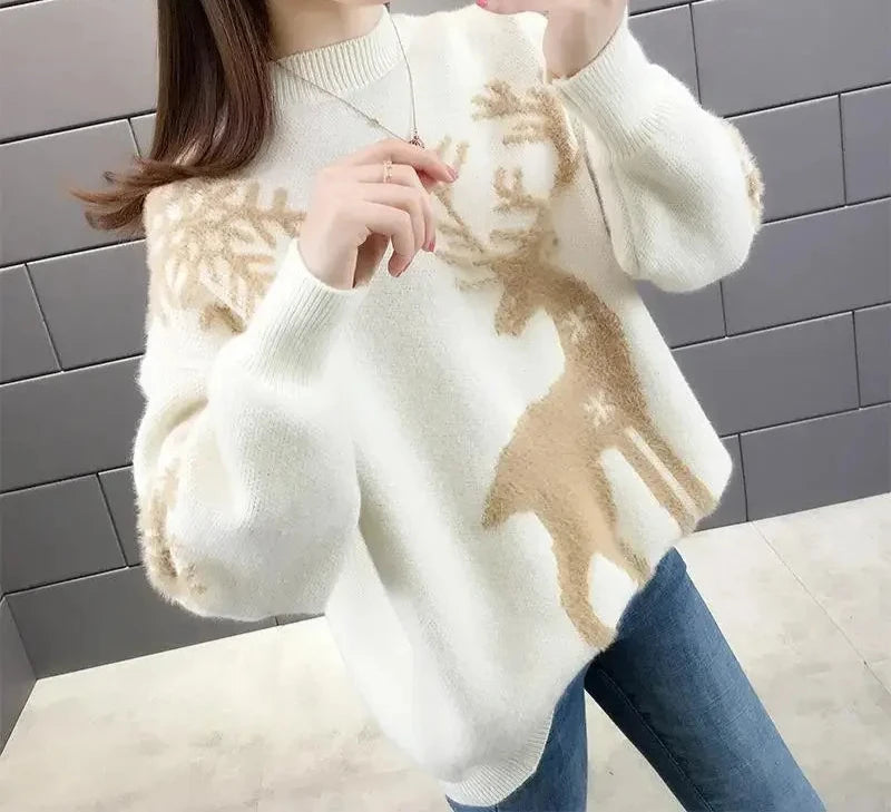 Eve™ | Maglione oversize con cervo