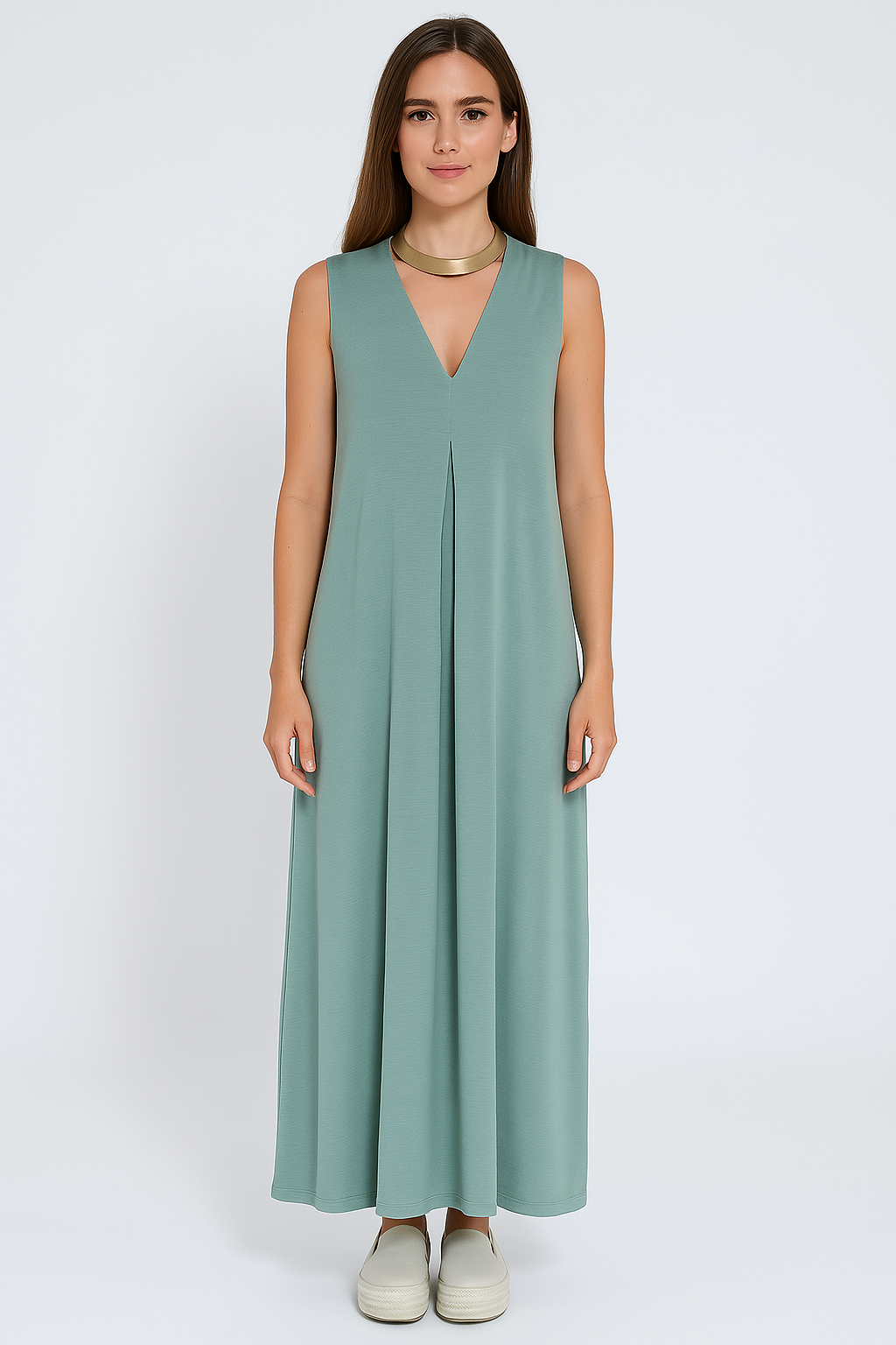 Sevina™ | Elegantes Langes Kleid + Kostenlose Passende Weste
