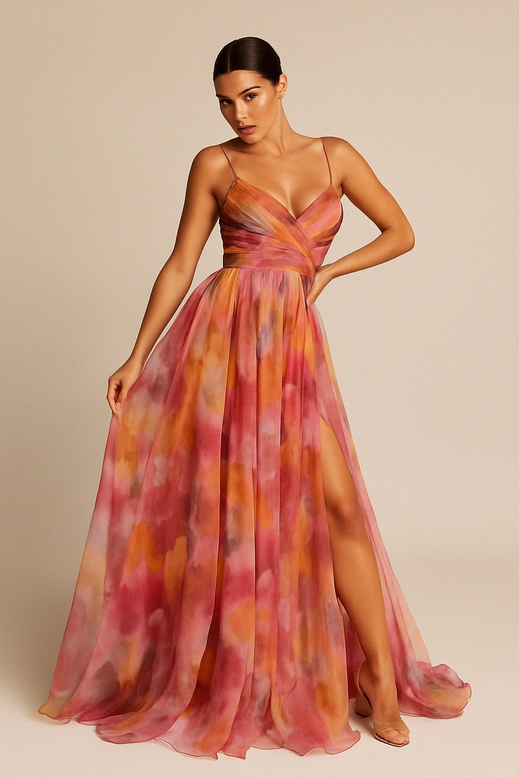 Thaliah™ | Schönes Maxikleid mit Blumendruck