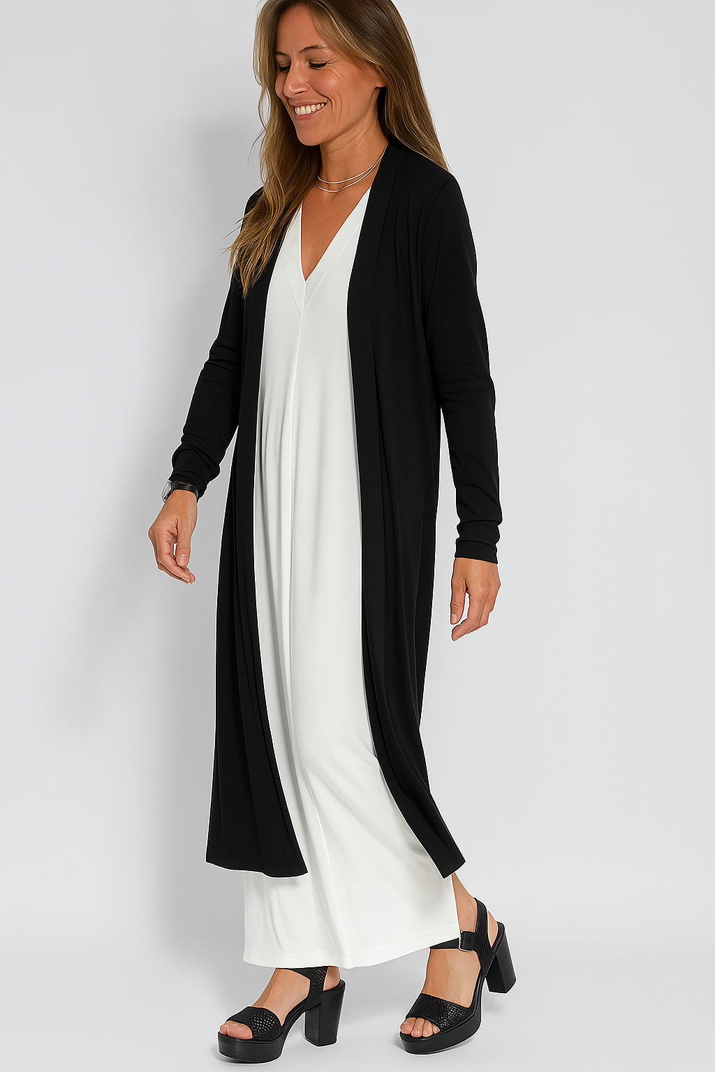 Sevina™ | Elegantes Langes Kleid + Kostenlose Passende Weste