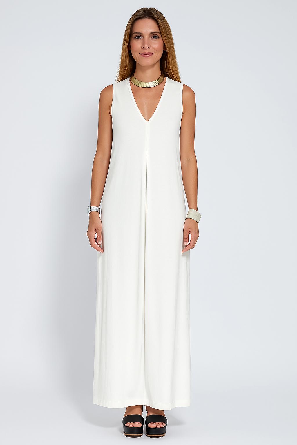 Sevina™ | Elegantes Langes Kleid + Kostenlose Passende Weste