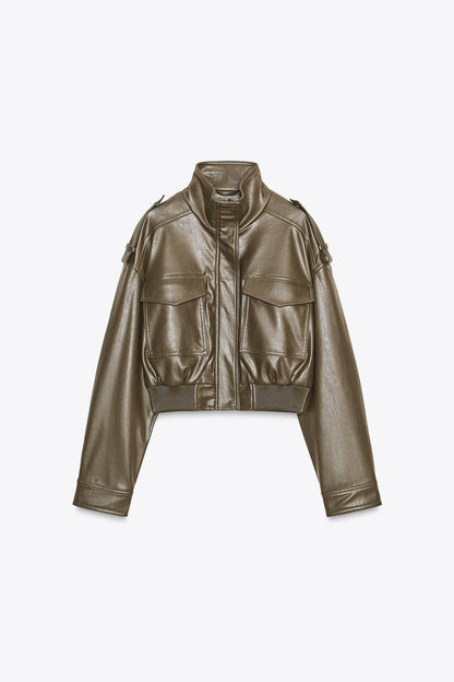 Elise™ | Kurze Lederjacke