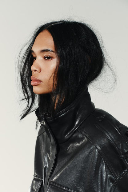 Elise™ | Kurze Lederjacke