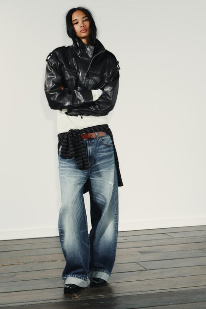 Elise™ | Kurze Lederjacke