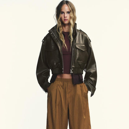 Elise™ | Kurze Lederjacke