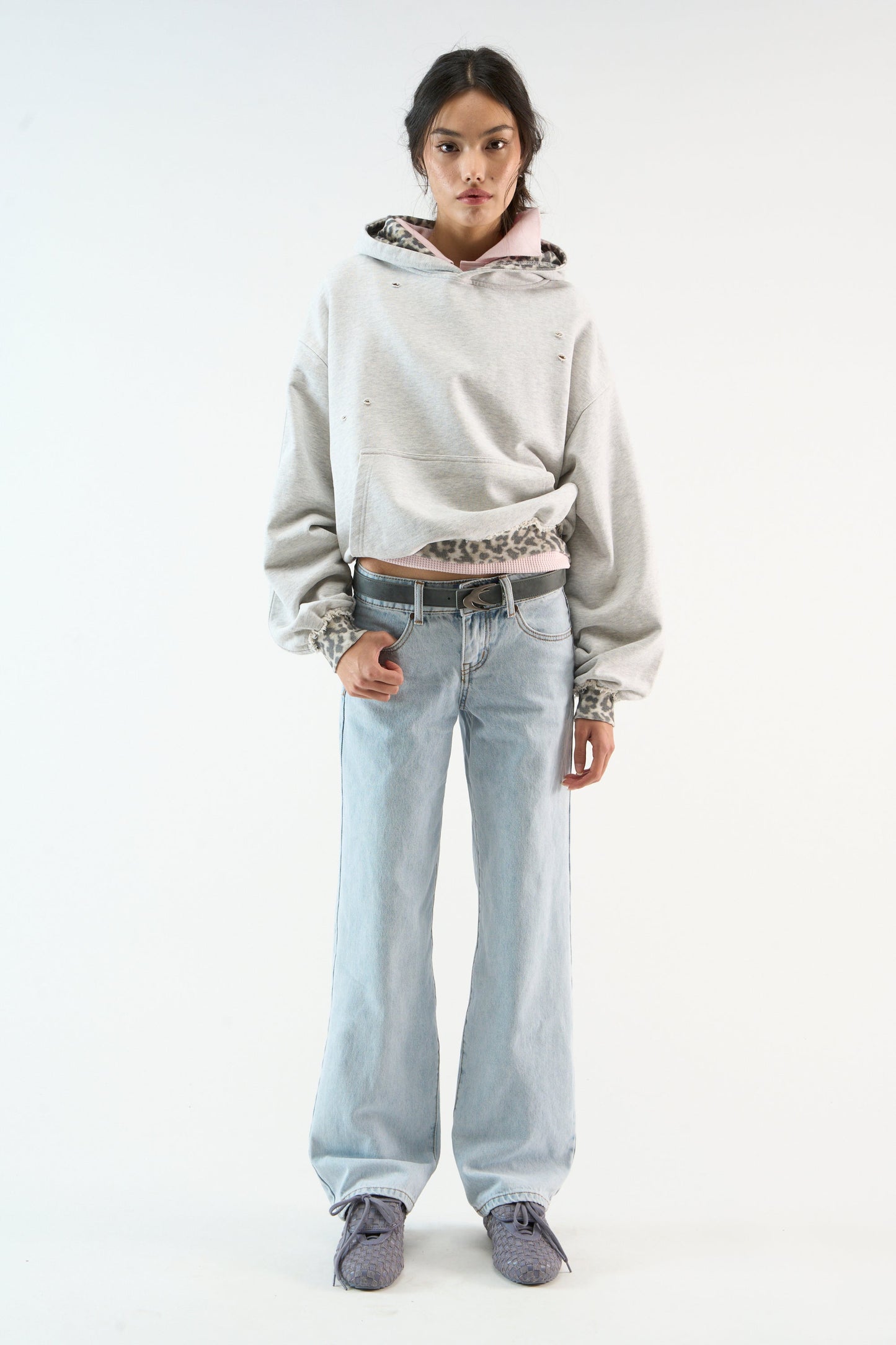 Rawr™ | Oversized Unisex-Hoodie mit Print