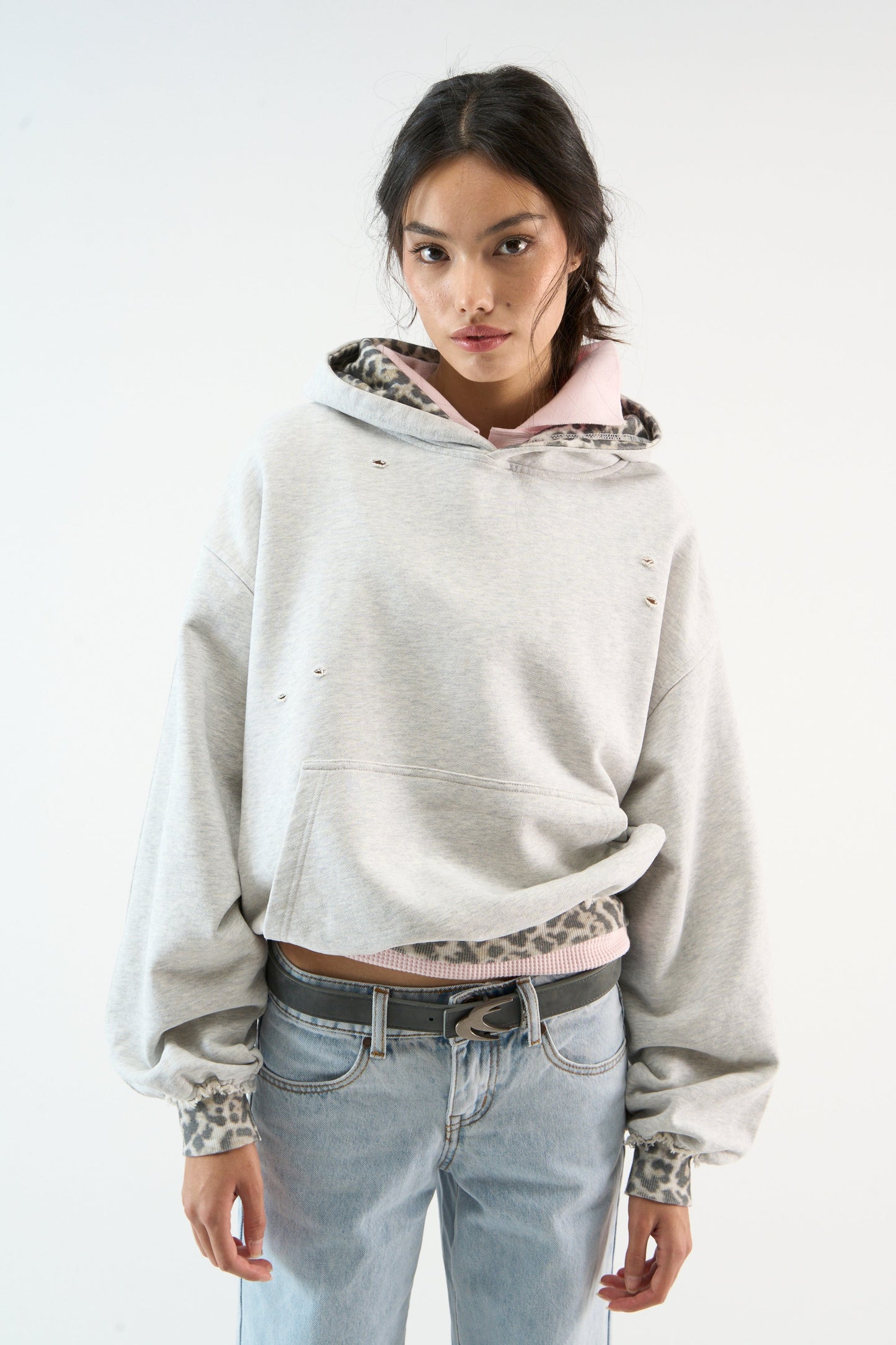 Rawr™ | Oversized Unisex-Hoodie mit Print