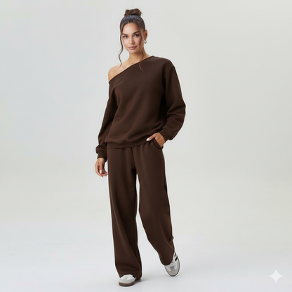 Sana™ | Schickes Off-Shoulder-Loungeset