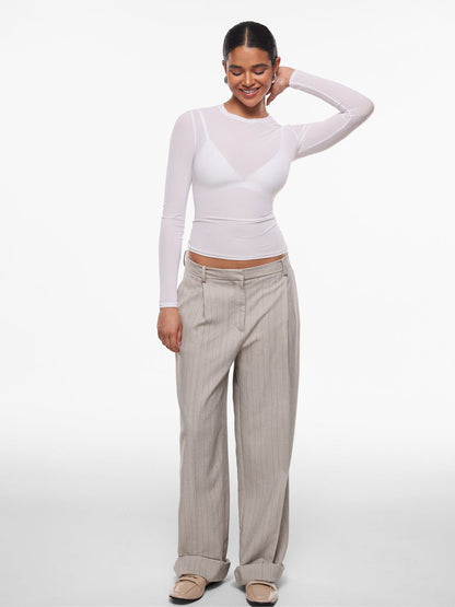 Candy™ | Transparentes Langarm-Oberteil aus Mesh