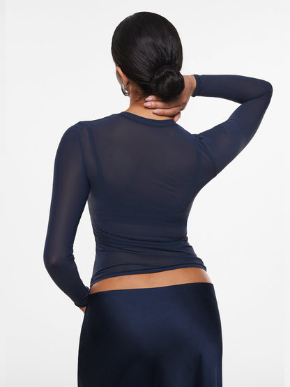 Candy™ | Transparentes Langarm-Oberteil aus Mesh