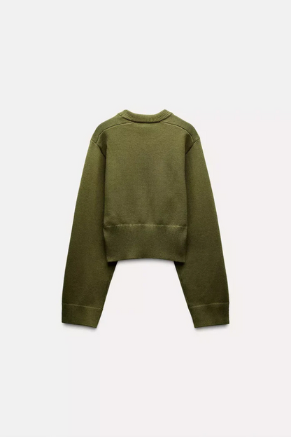 Aurrelia™ | Grüner Pullover