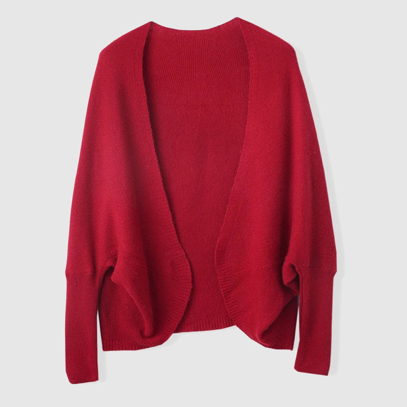 Merinowolle-Strickjacke – Strickjacke zum Überziehen