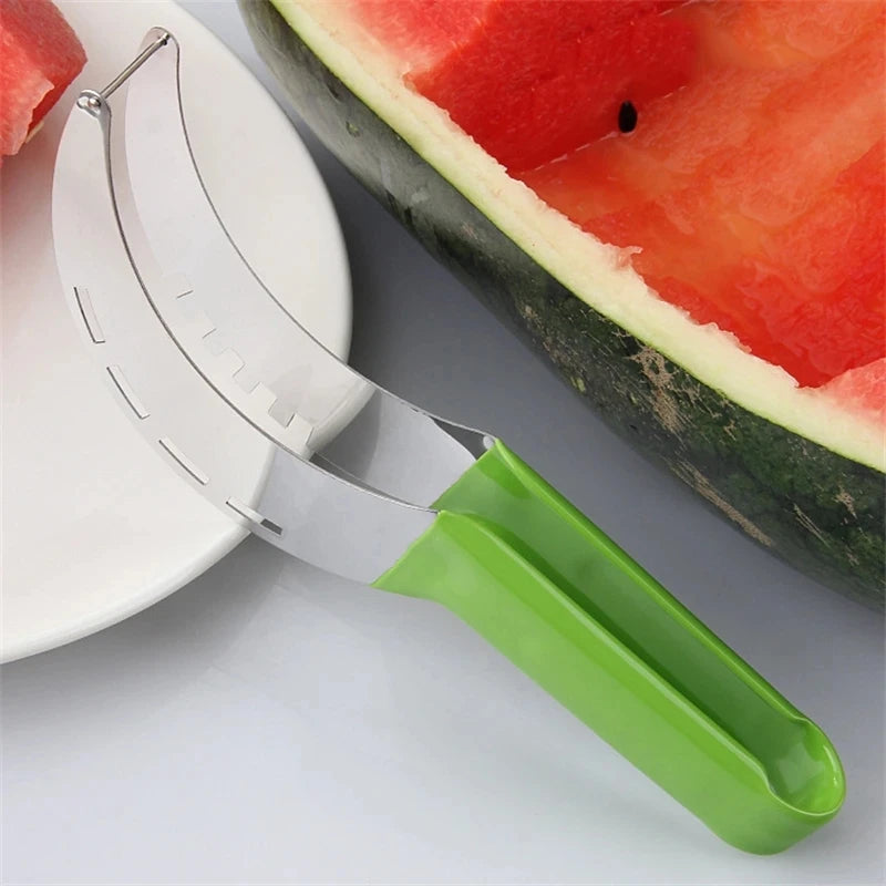 Rvs Windmolen Watermeloen Cutter Artefact Salade Fruit Slicer Cutter Tool Watermeloen Graver Keuken Accessoires Gadgets