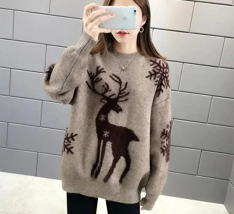 Eve™ | Maglione oversize con cervo