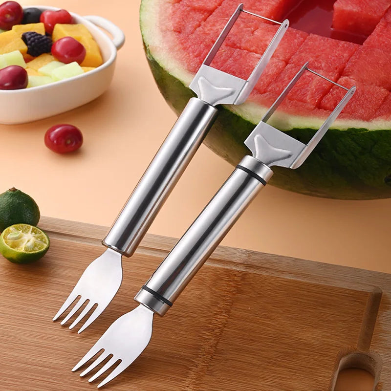 Rvs Windmolen Watermeloen Cutter Artefact Salade Fruit Slicer Cutter Tool Watermeloen Graver Keuken Accessoires Gadgets