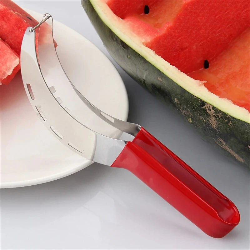 Rvs Windmolen Watermeloen Cutter Artefact Salade Fruit Slicer Cutter Tool Watermeloen Graver Keuken Accessoires Gadgets