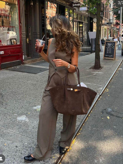 Heather™ | Moderne Damenhandtasche aus Wildleder