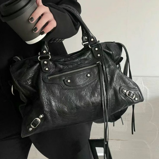 Divina™ | Schwarze Ledertasche