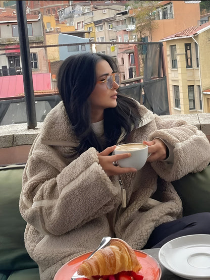 Kaja™ |  Weicher Teddy-Mantel