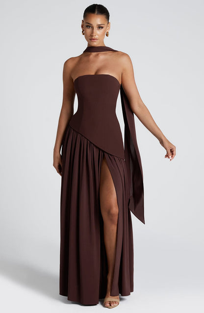 Dunancia™ | Maliyah Trägerloses Maxikleid