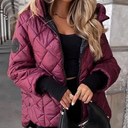 Cindy™ | Diamantgesteppte Pufferjacke