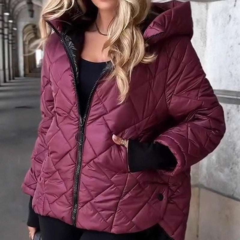 Cindy™ | Diamantgesteppte Pufferjacke