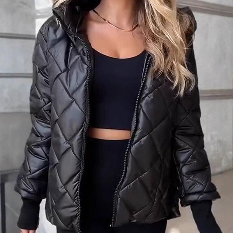 Cindy™ | Diamantgesteppte Pufferjacke