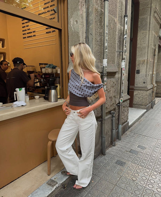 Dunancia™ | Klassisches Punktmuster-Oberteil